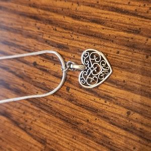 Scrollwork Heart Necklace
